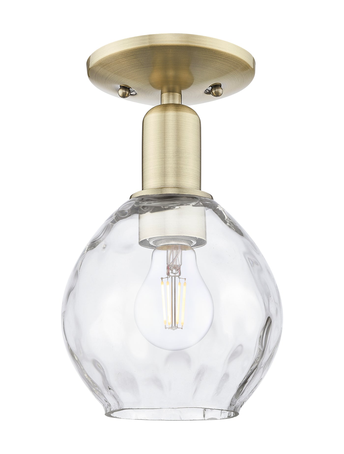 Arcadia Semi-Flush Mount Brushed Satin Nickel