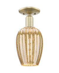 Arcadia Semi-Flush Mount Brushed Satin Nickel