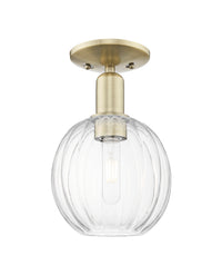 Arcadia Semi-Flush Mount Brushed Satin Nickel
