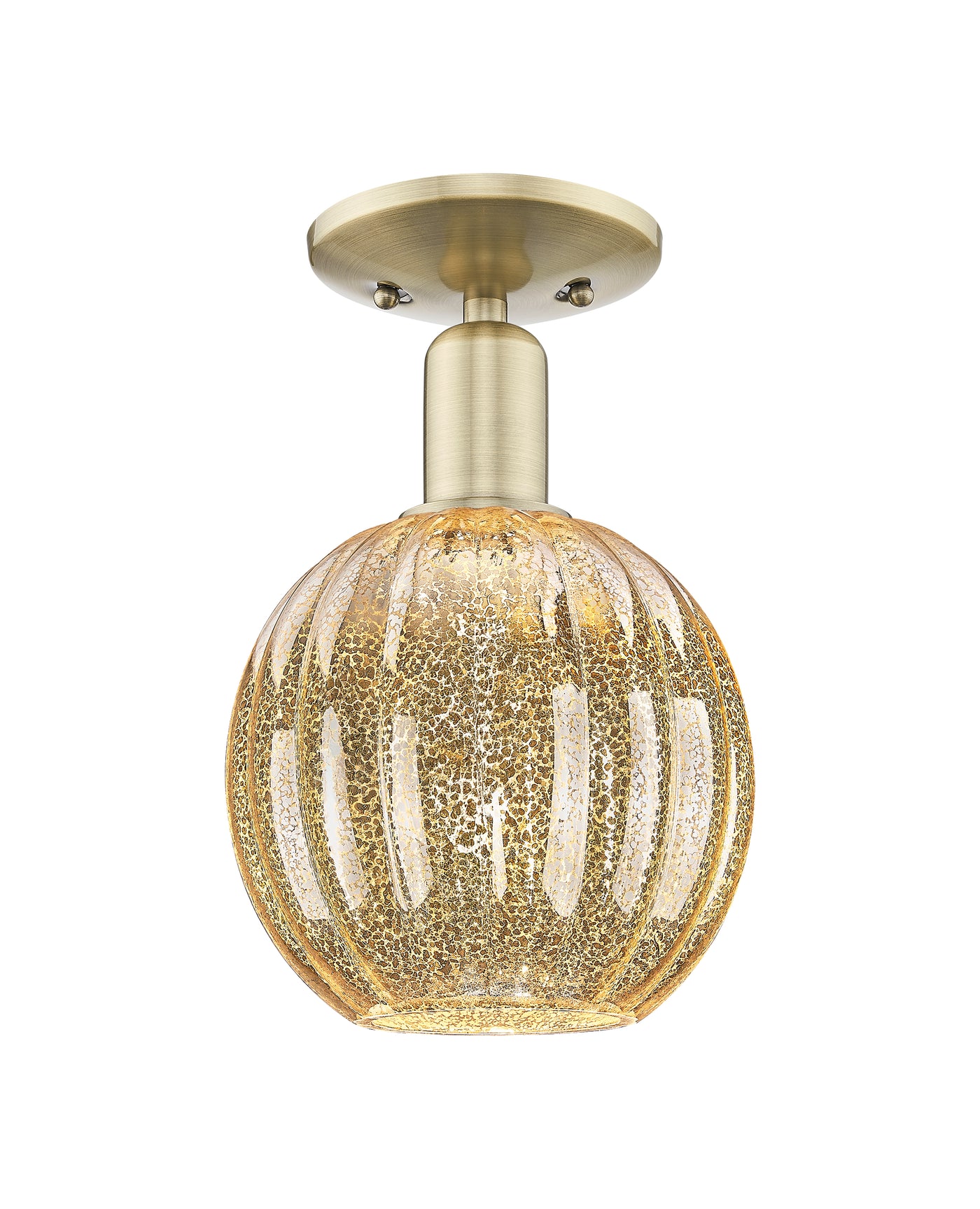Arcadia Semi-Flush Mount Brushed Satin Nickel