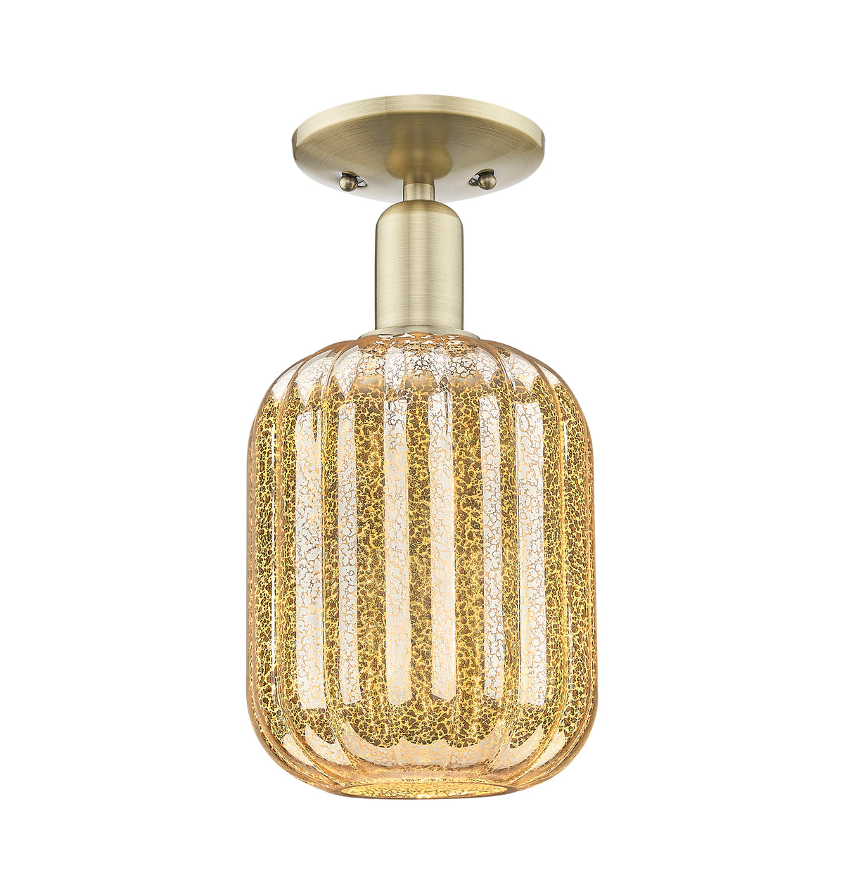 Preston Cylinder 6-Inch 1-Light Semi-Flush Mount