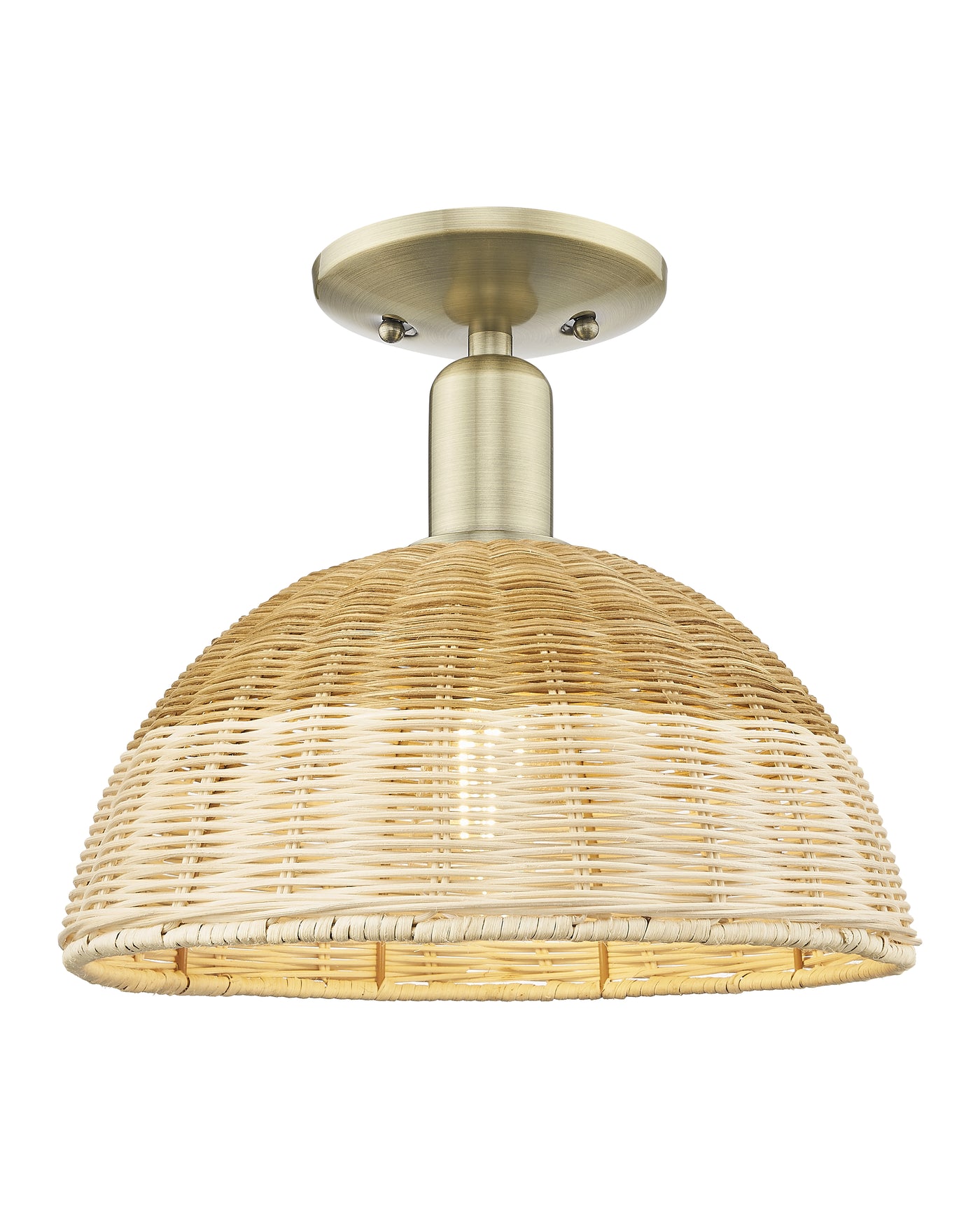Arcadia Semi-Flush Mount Brushed Satin Nickel