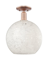 Arcadia Semi-Flush Mount Brushed Satin Nickel