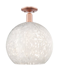 Arcadia Semi-Flush Mount Brushed Satin Nickel