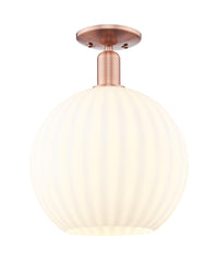 Arcadia Semi-Flush Mount Brushed Satin Nickel