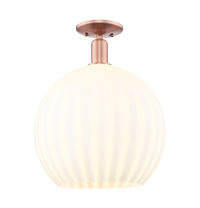 Arcadia Semi-Flush Mount Brushed Satin Nickel
