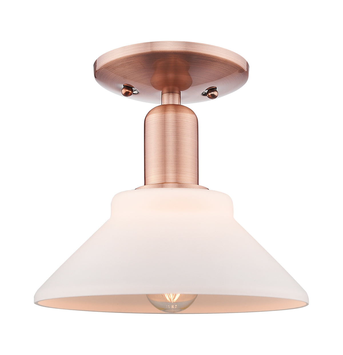 Orwell 8-Inch 1-Light Semi-Flush Mount 8.5-Inch High