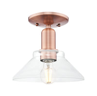 Arcadia Semi-Flush Mount Brushed Satin Nickel