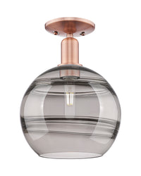 Arcadia Semi-Flush Mount Brushed Satin Nickel