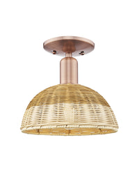 Arcadia Semi-Flush Mount Brushed Nickel