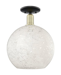 Arcadia Semi-Flush Mount Brushed Satin Nickel