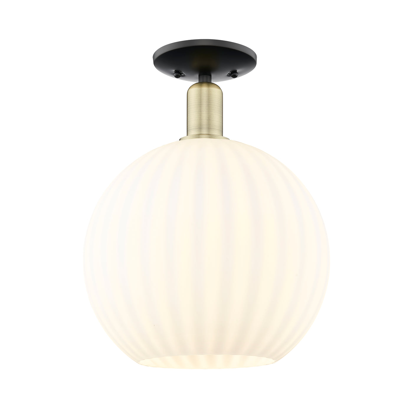 Arcadia Semi-Flush Mount Brushed Satin Nickel