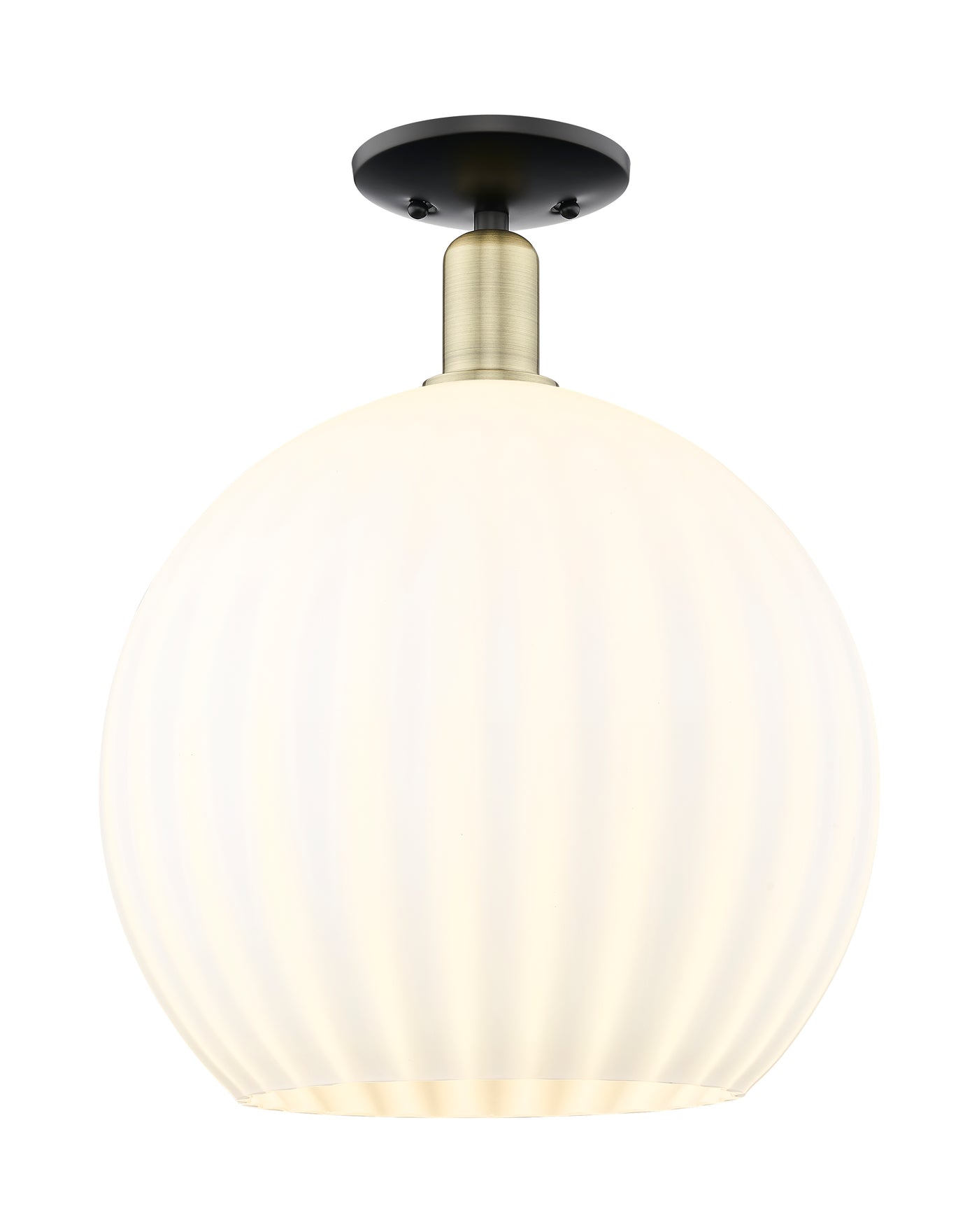 Arcadia Semi-Flush Mount Brushed Satin Nickel