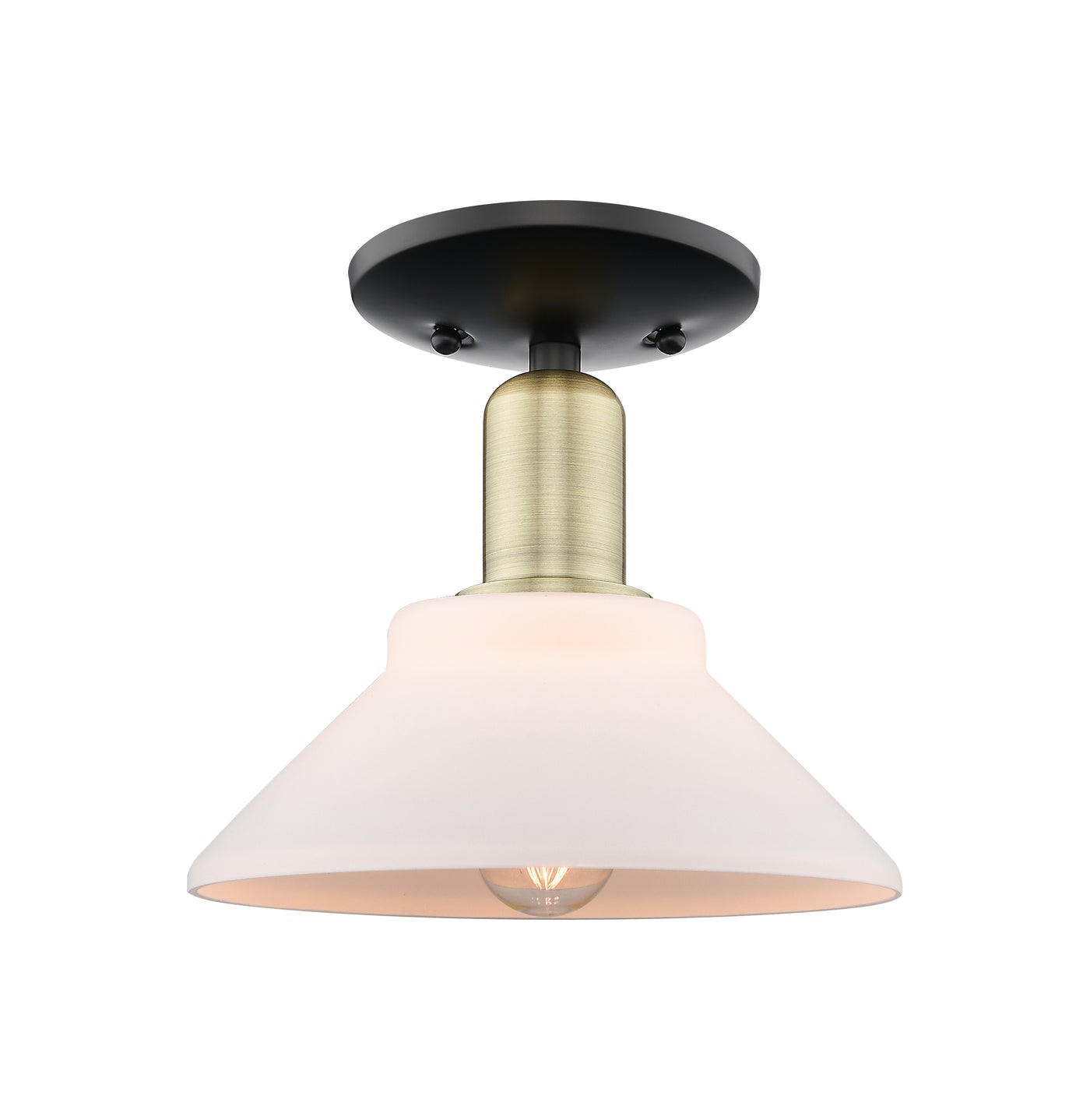Arcadia Semi-Flush Mount Brushed Satin Nickel