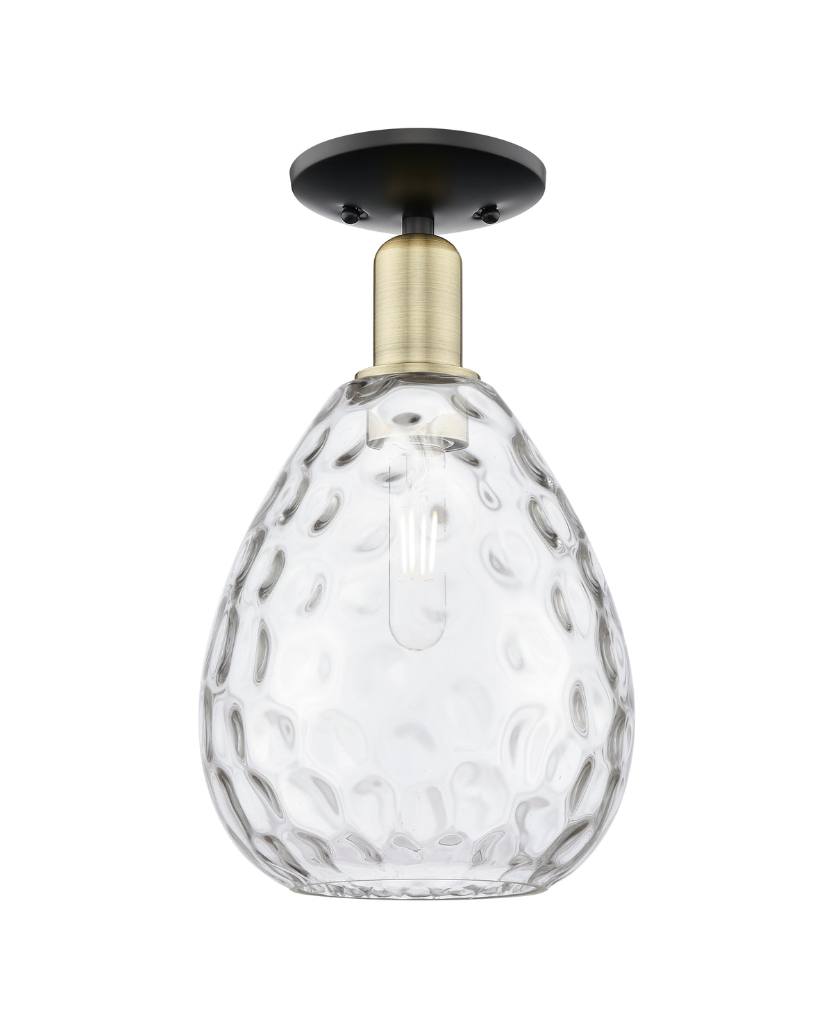 Waverly 8-Inch 1-Light Semi-Flush Mount 13.5-Inch High