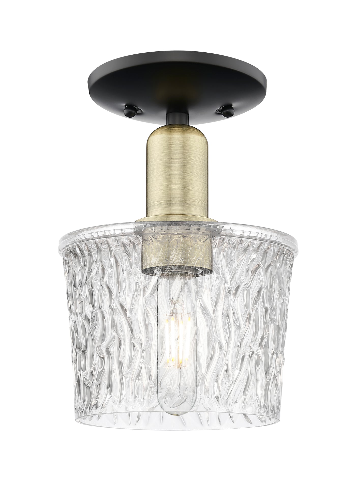 Arcadia Semi-Flush Mount Brushed Nickel