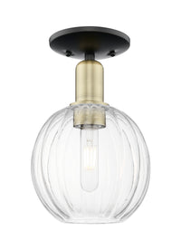 Arcadia Semi-Flush Mount Brushed Satin Nickel