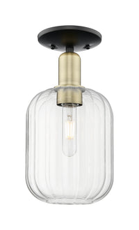 Arcadia Semi-Flush Mount Cast Brass Nickel