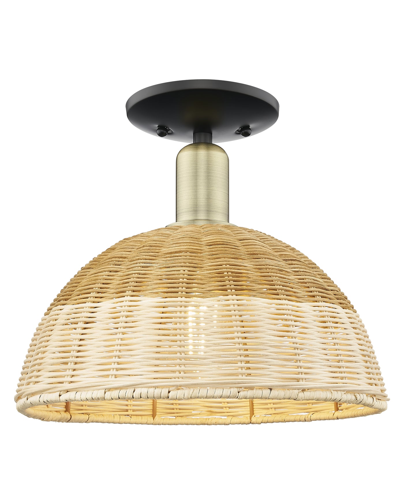 Arcadia Semi-Flush Mount Brushed Satin Nickel