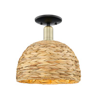 Arcadia Semi-Flush Mount Brushed Satin Nickel