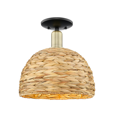 Arcadia Semi-Flush Mount Brushed Satin Nickel