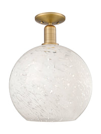 Arcadia Semi-Flush Mount Brushed Satin Nickel