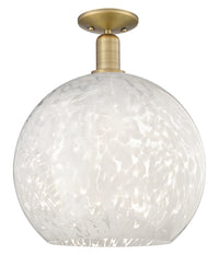 Arcadia Semi-Flush Mount Brushed Satin Nickel