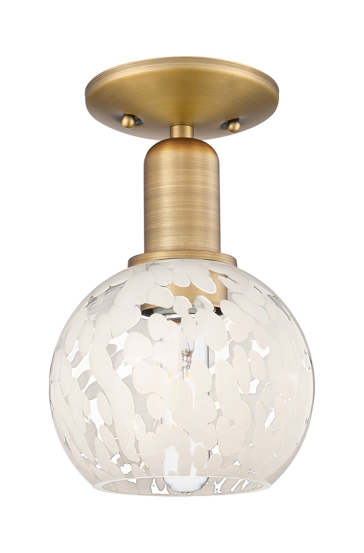 6-Inch 1-Light Semi-Flush Mount 9.5-Inch High Dimmable