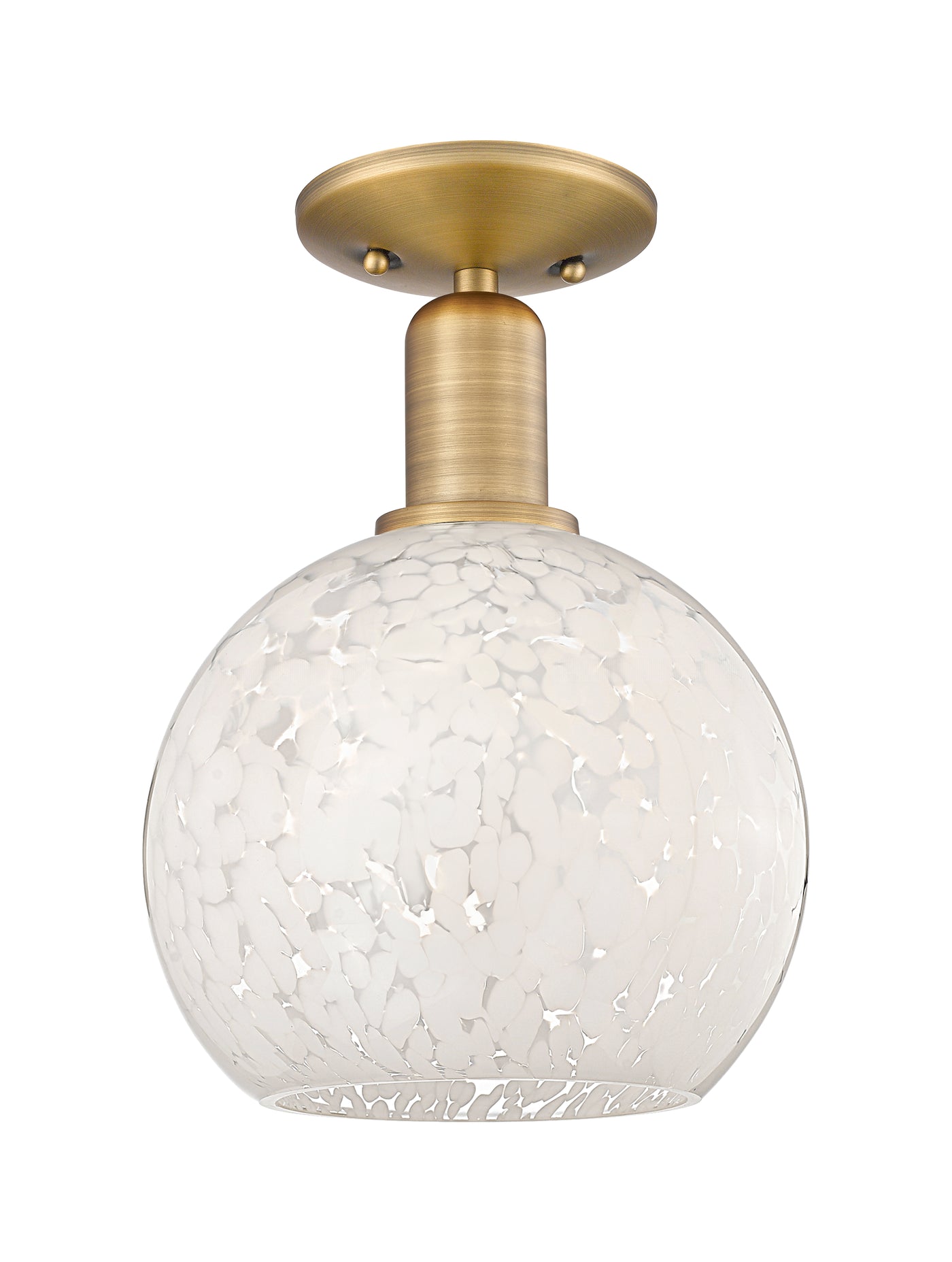 Arcadia Semi-Flush Mount Brushed Satin Nickel