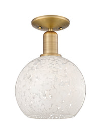 Arcadia Semi-Flush Mount Brushed Satin Nickel