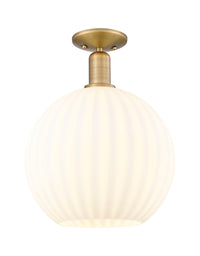 Arcadia Semi-Flush Mount Brushed Satin Nickel