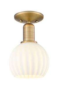 Arcadia Semi-Flush Mount Brushed Satin Nickel