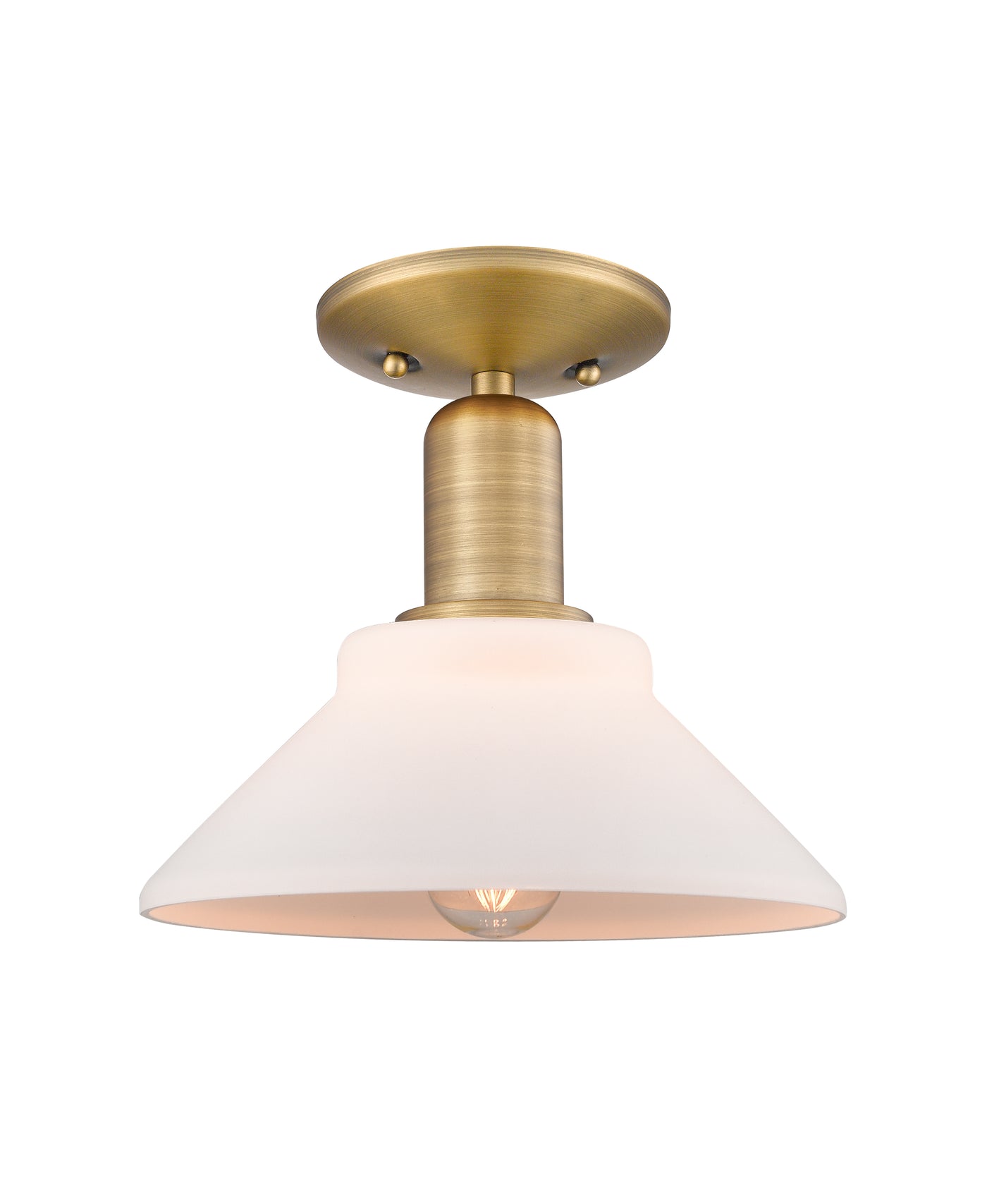 Arcadia Semi-Flush Mount Brushed Satin Nickel