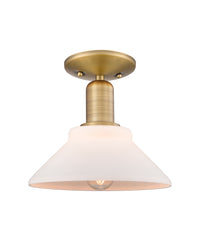Arcadia Semi-Flush Mount Brushed Satin Nickel