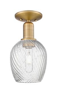 Arcadia Semi-Flush Mount Brushed Satin Nickel