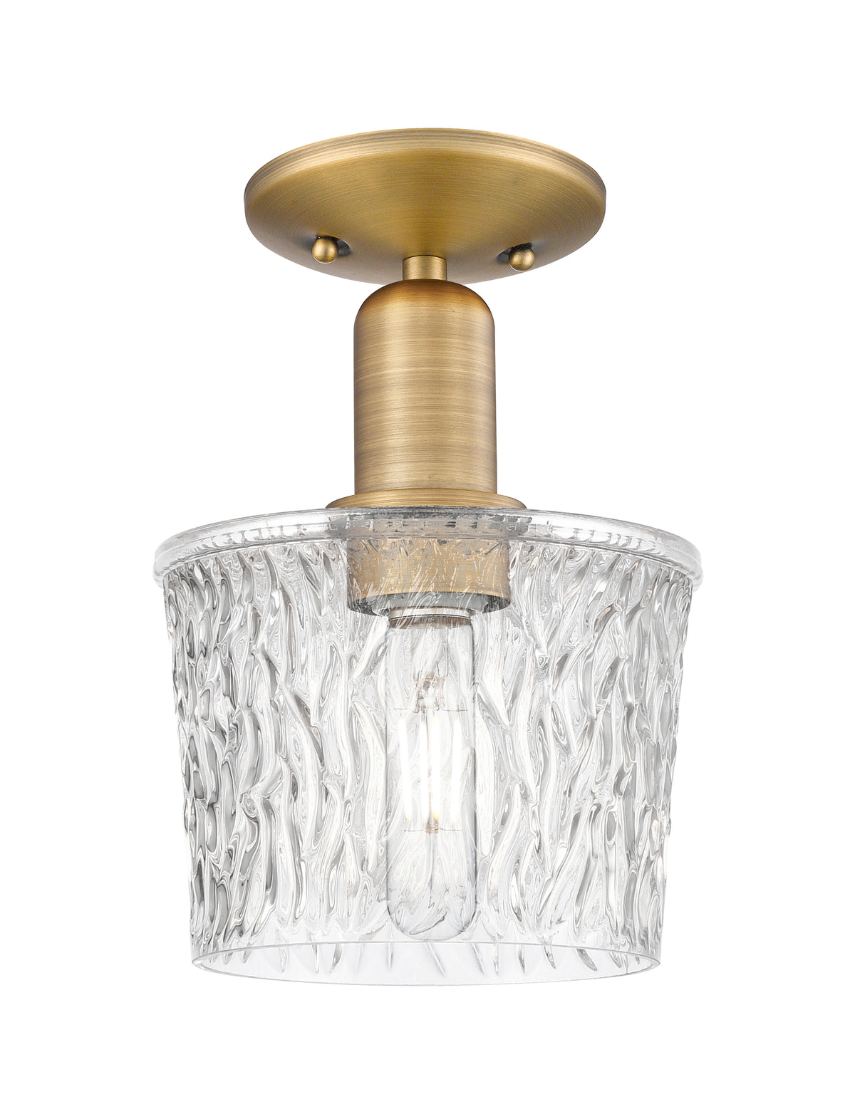 Niagara 7-Inch 1-Light Semi-Flush Mount 10-Inch High