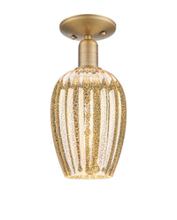 Arcadia Semi-Flush Mount Brushed Satin Nickel