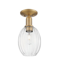 Arcadia Semi-Flush Mount Brushed Nickel