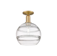 Arcadia Semi-Flush Mount Brushed Satin Nickel