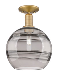 Arcadia Semi-Flush Mount Brushed Satin Nickel