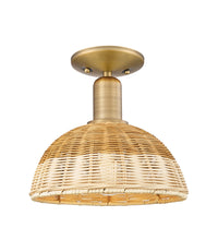 Arcadia Semi-Flush Mount Brushed Nickel