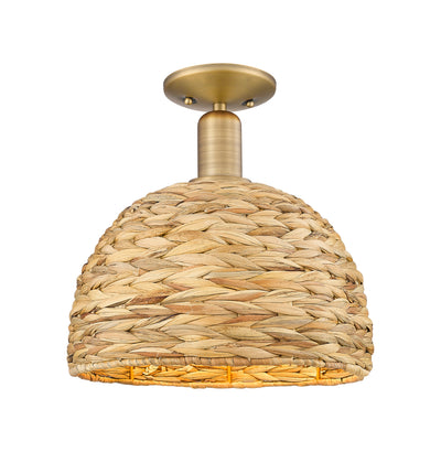 Arcadia Semi-Flush Mount Brushed Satin Nickel