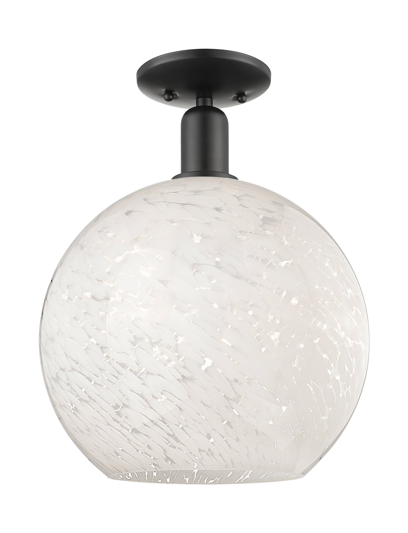 Arcadia Semi-Flush Mount Brushed Satin Nickel
