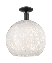 Arcadia Semi-Flush Mount Brushed Satin Nickel