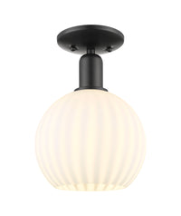 Arcadia Semi-Flush Mount Brushed Satin Nickel