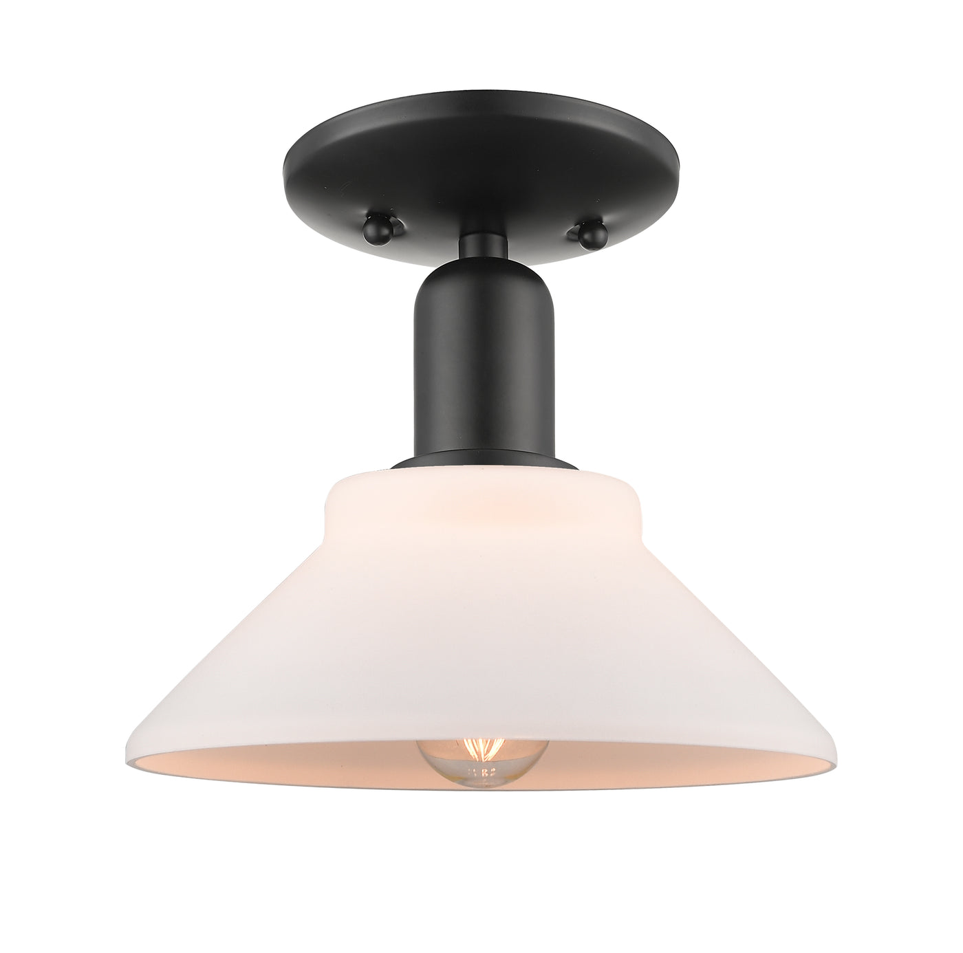 Arcadia Semi-Flush Mount Brushed Satin Nickel