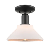 Arcadia Semi-Flush Mount Brushed Satin Nickel