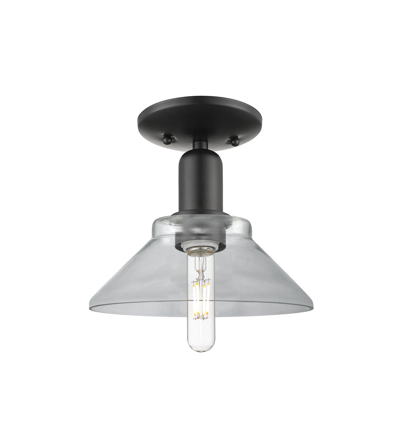 Arcadia Semi-Flush Mount Brushed Satin Nickel