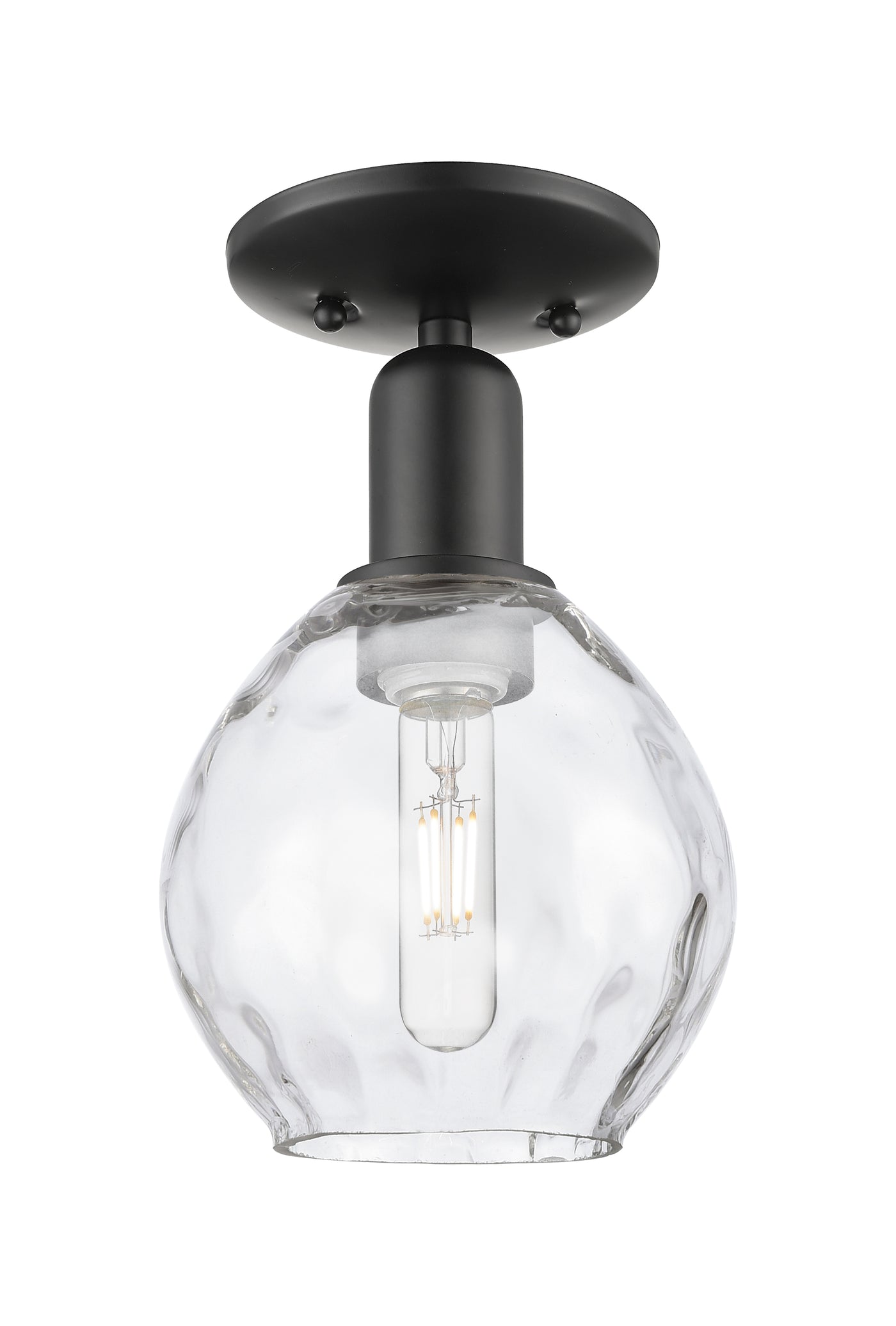 Arcadia Semi-Flush Mount Brushed Satin Nickel