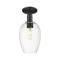 Arcadia Semi-Flush Mount Brushed Satin Nickel